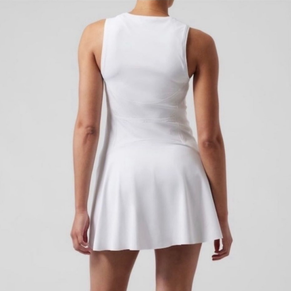 NWT Athleta Ace Tennis Dress. White Medium - Picture 2 of 6